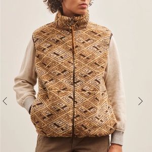 OrSlow Boa Fleece Vest, African Pattern